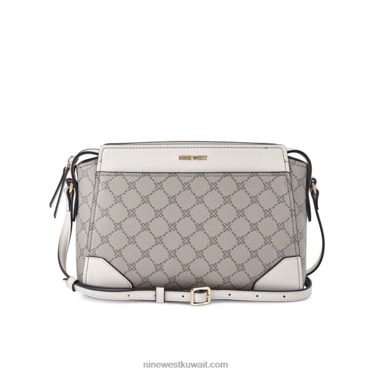 Nine West brooklyn jet set crossbody شعار بيج / حليب VVL082647