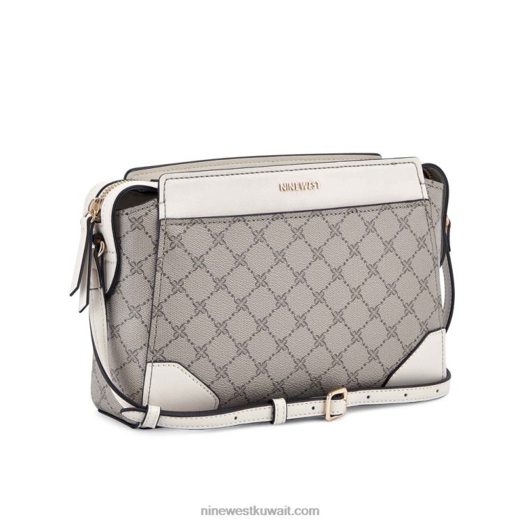 Nine West brooklyn jet set crossbody شعار بيج / حليب VVL082647