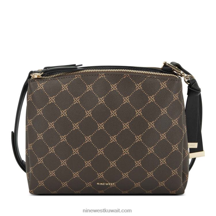 Nine West levona mini a-list crossbody بني / شعار BLK VVL082683