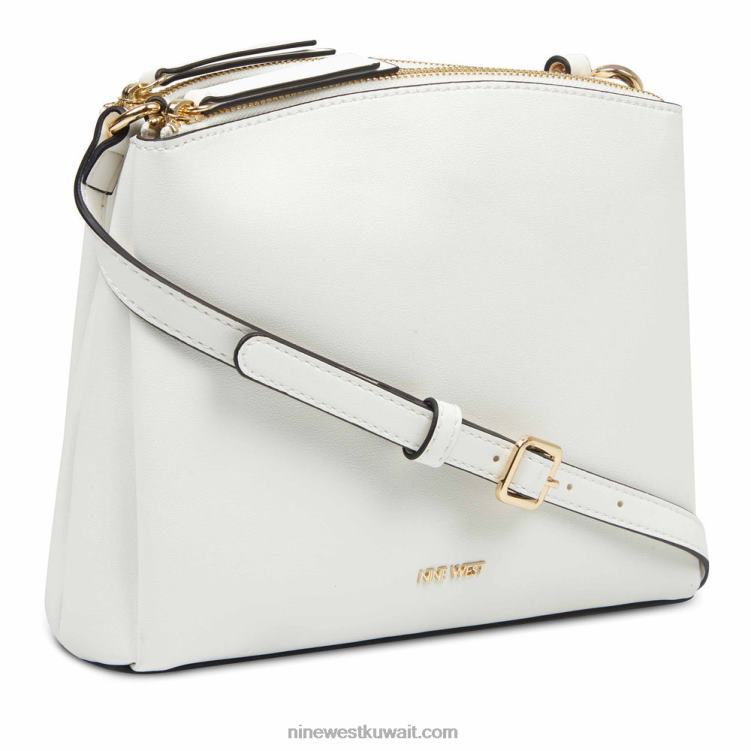Nine West levona mini a-list crossbody أبيض VVL082666
