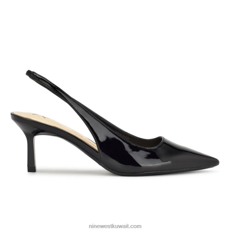 Nine West مضخات كاتي 9x9 slingback أسود كالفحم VVL081088