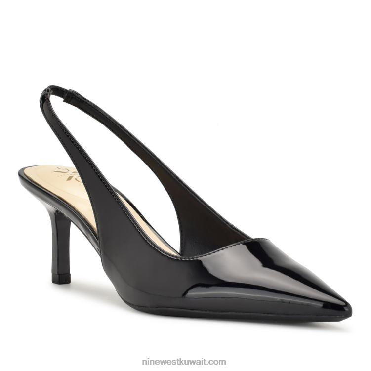 Nine West مضخات كاتي 9x9 slingback أسود كالفحم VVL082079