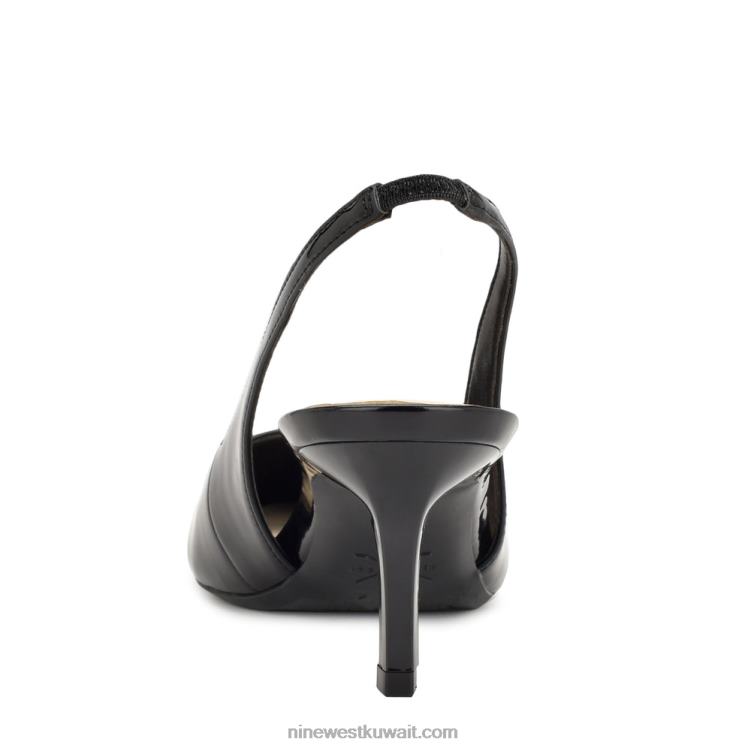 Nine West مضخات كاتي 9x9 slingback أسود كالفحم VVL082079