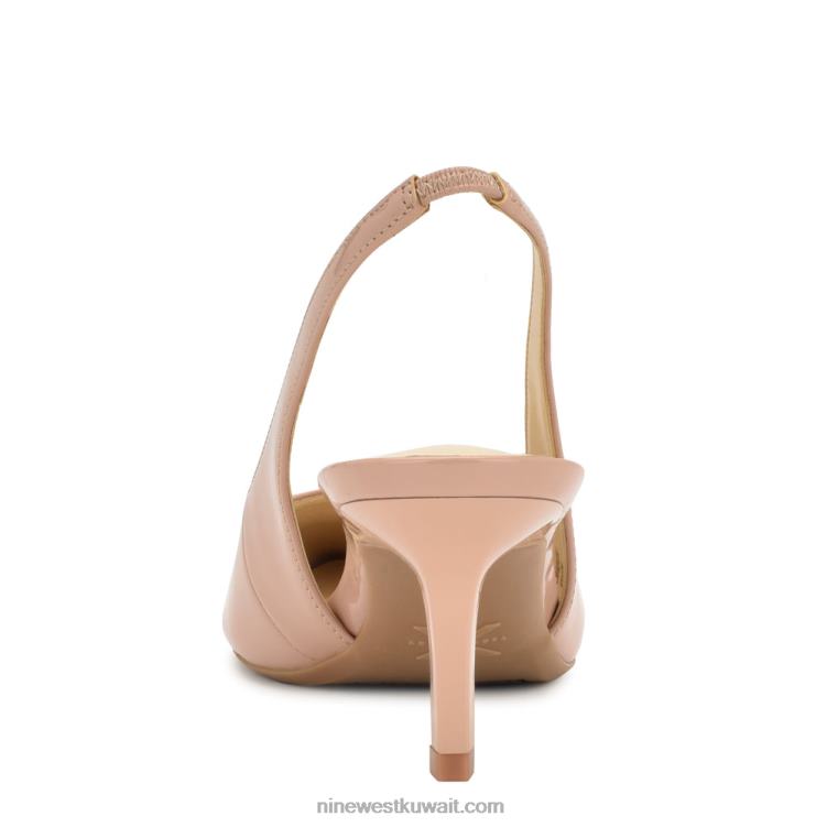 Nine West مضخات كاتي 9x9 slingback براءة اختراع عارية بالكاد VVL082080