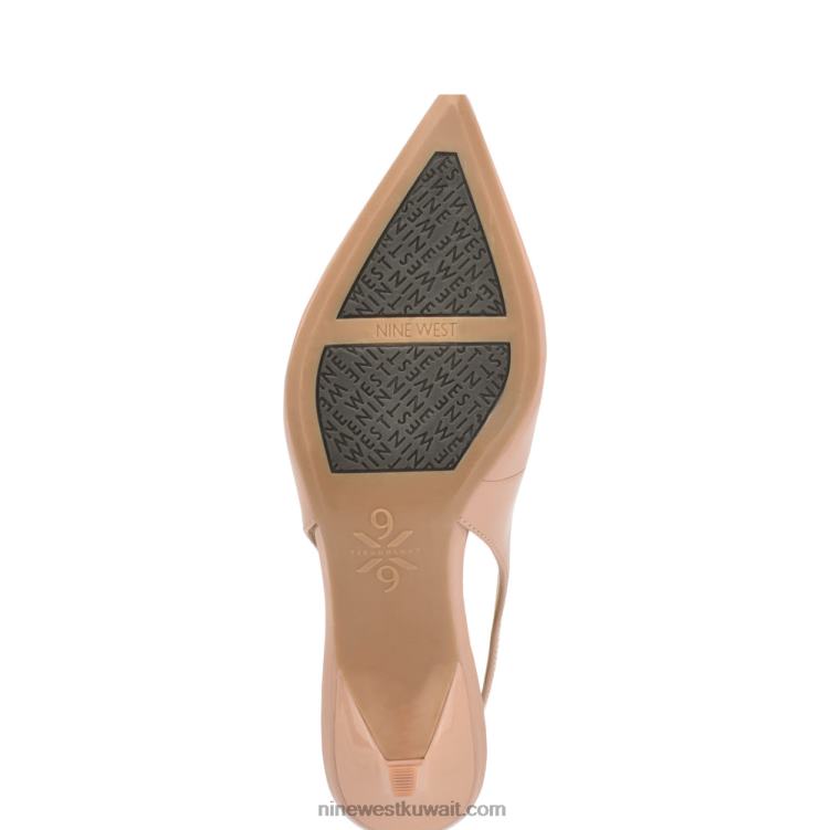 Nine West مضخات كاتي 9x9 slingback براءة اختراع عارية بالكاد VVL082080