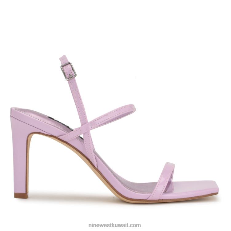 Nine West الصنادل ذات الكعب العالي براءة اختراع أرجواني VVL08164