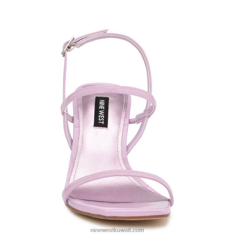 Nine West الصنادل ذات الكعب العالي براءة اختراع أرجواني VVL08164