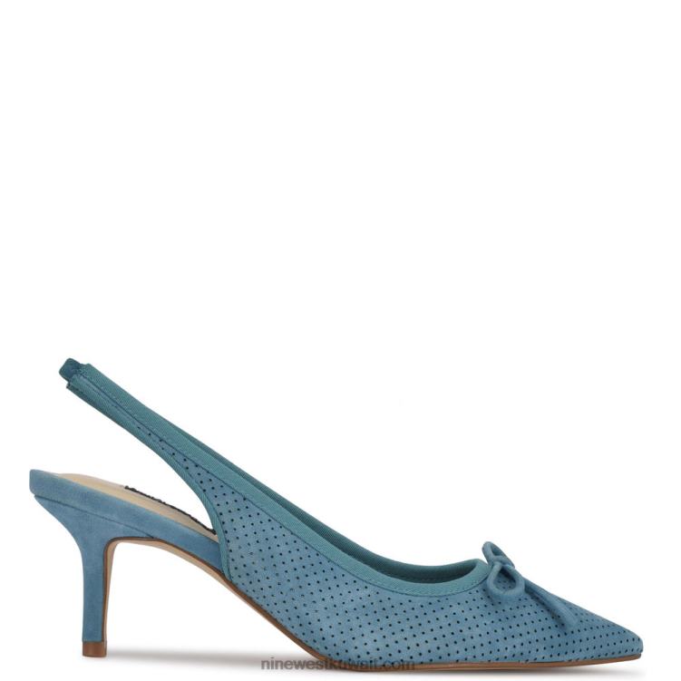 Nine West مضخات aperf slingback مدبب اصبع القدمVVL082259