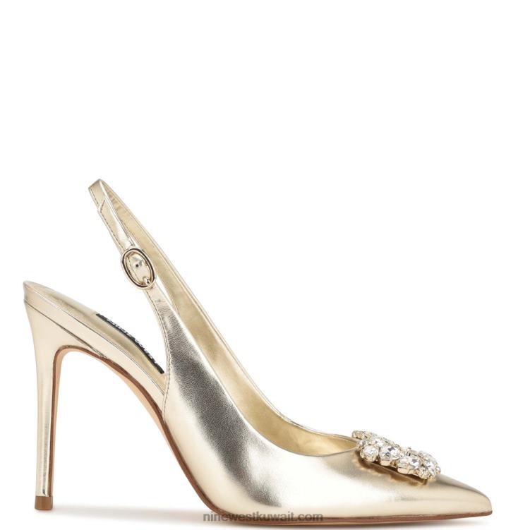Nine West مضخات famey slingback بلاتيني بلاتيني VVL081834