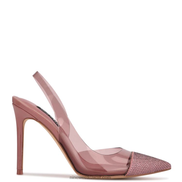Nine West مضخات francin slingback وردي / واضح VVL081879