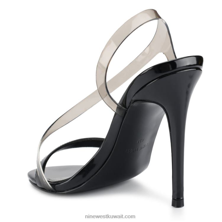 Nine West الصنادل ذات الكعب العالي magee دخان اسود VVL08434