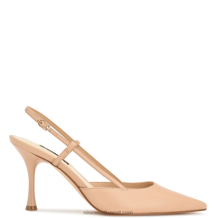 Nine West مضخات peni slingback جلد أحمر الخدود الدافئ VVL082103