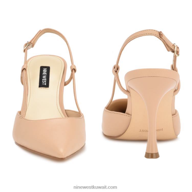Nine West مضخات peni slingback جلد أحمر الخدود الدافئ VVL082103